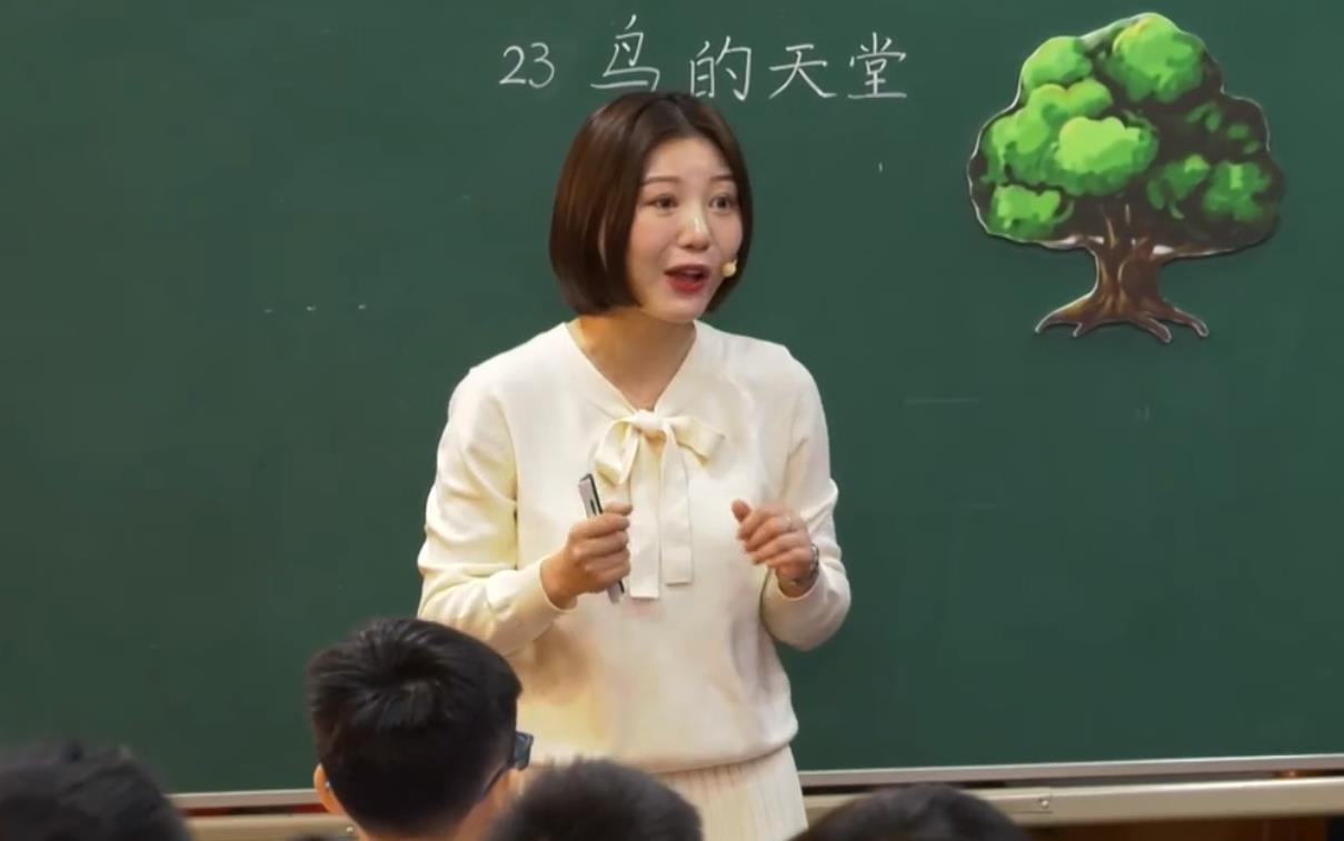 冉茂樨，《鳥的天堂》+專家評課，五年級上冊第七單元