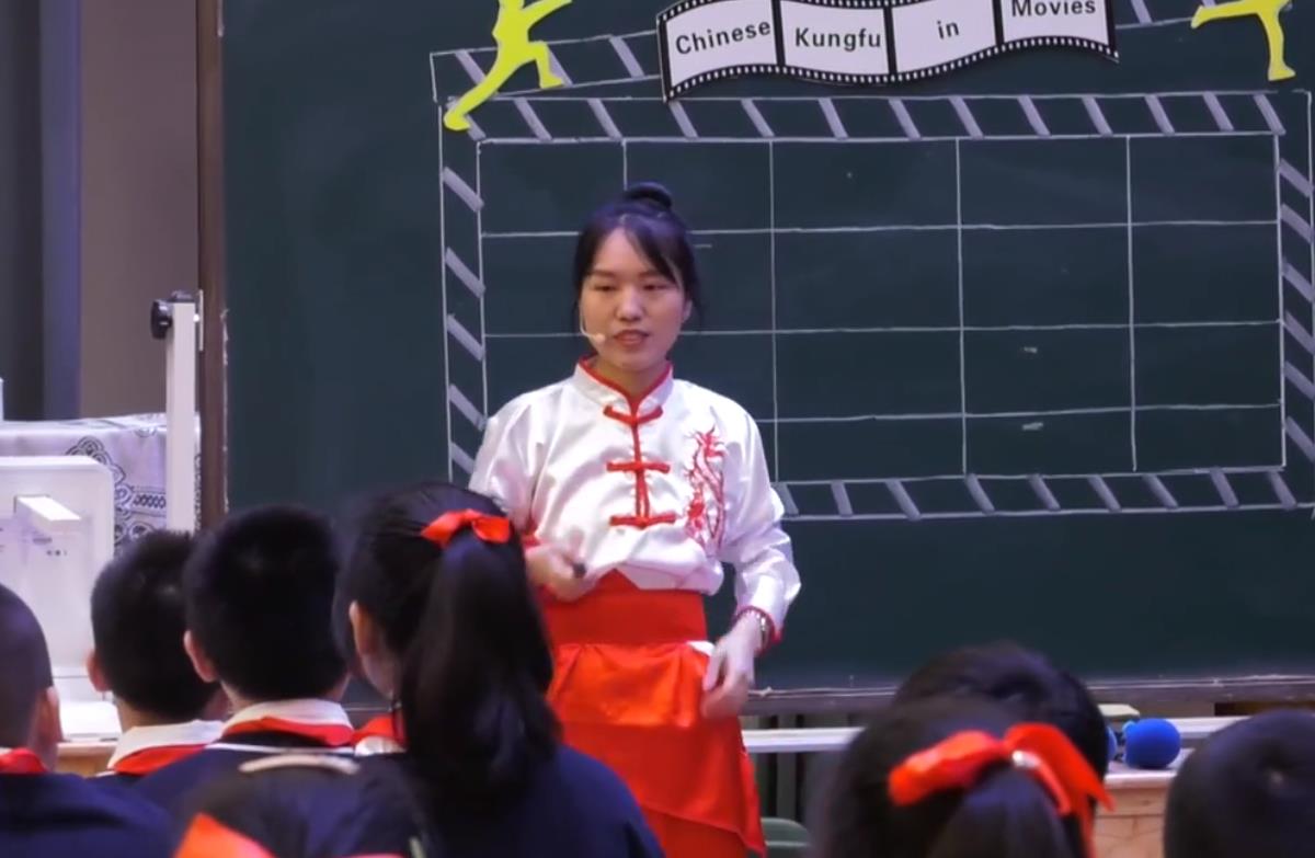 劉利蓉，閱讀課《Chinese Kungfu in Movies》，五年級，自編文本