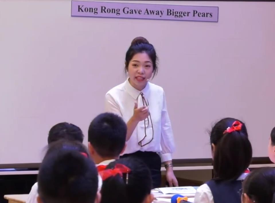 張建翠，閱讀課《Kong Rong Gave Away Bigger Pears》，六年級，人教版