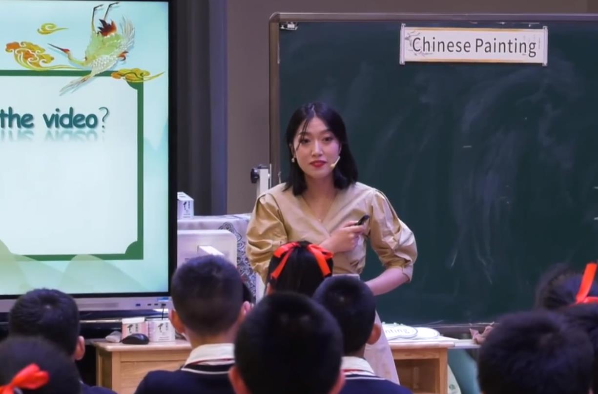 陳明玥，綜合語用課《Chinese Painting》，五年級，自編文本